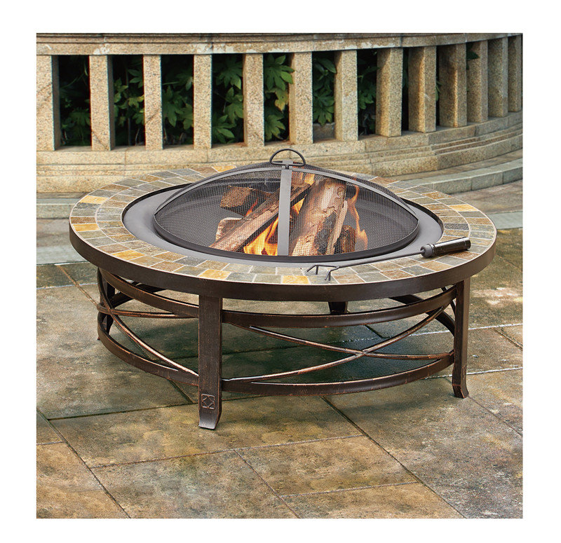 Latitude Run® Bassi Steel Wood Burning Fire Pit Table & Reviews | Wayfair